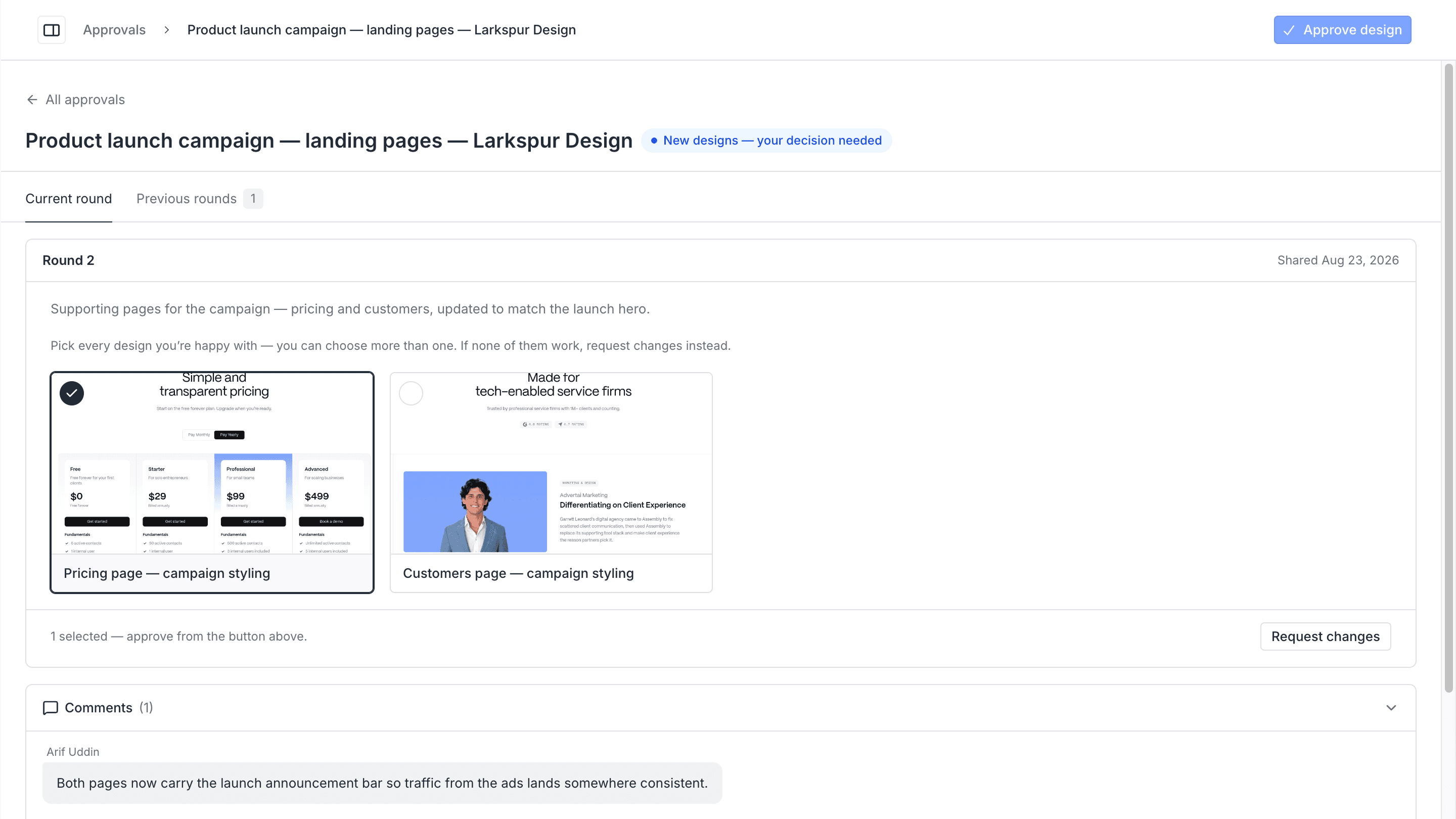 Design proofing tool template in Assembly.
